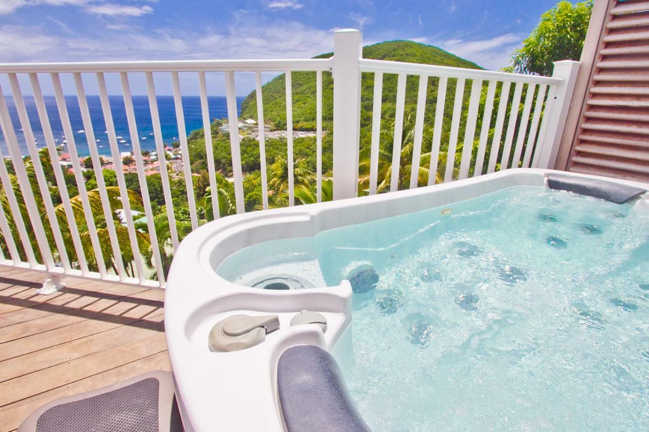 Appartement Duplex Vue Mer Jacuzzi Privé Deshaies Kültér fotó